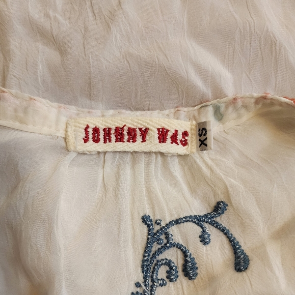 Johnny Was Feather Embroidered Blouse - Picture 6 of 6
